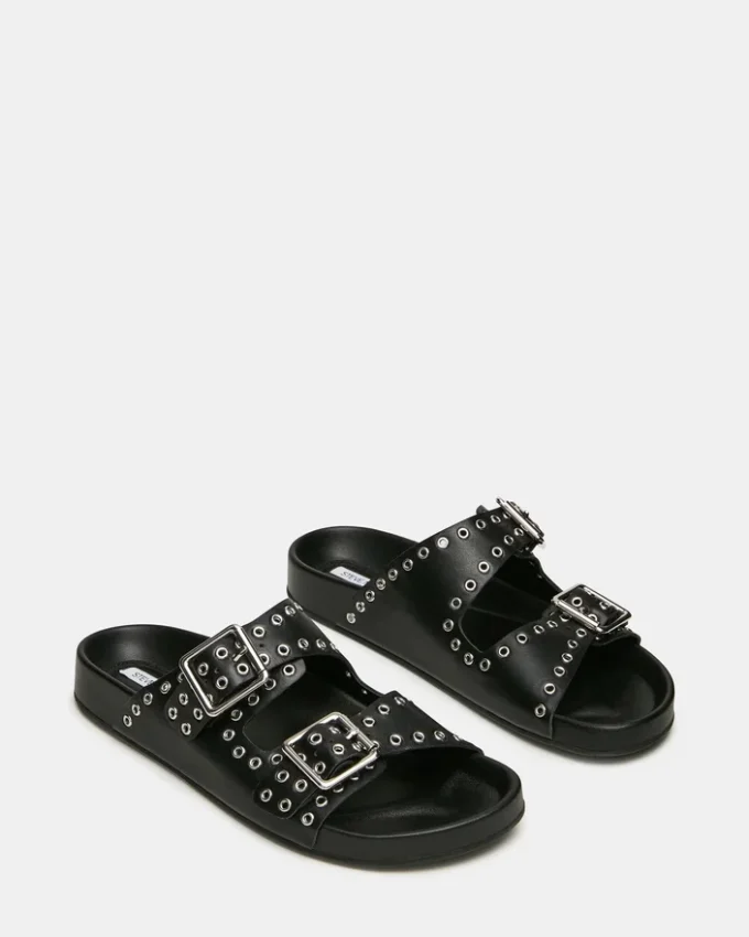 Abott de cuero negro