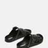 Abott de cuero negro