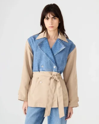 Abrigo Shyla Denim Multi