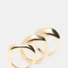 Anillos apilables ondulados dorados Anillos apilables ondulados dorados