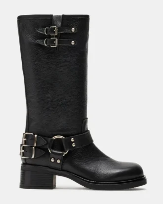 Astor de cuero negro