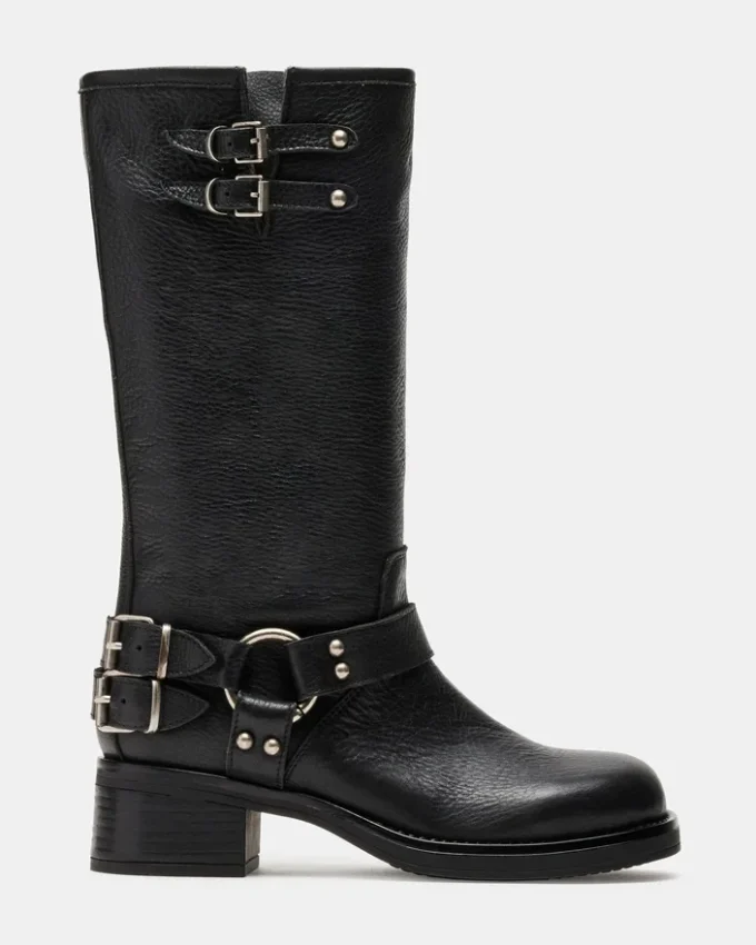 Astor de cuero negro Astor de cuero negro