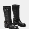 Astor de cuero negro Astor de cuero negro