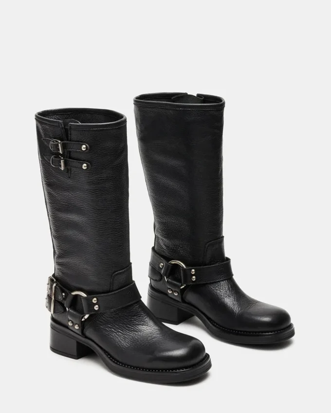 Astor de cuero negro Astor de cuero negro