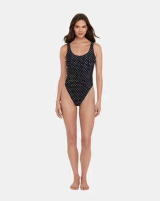 Bañador de una pieza Darling Dot negro multicolor