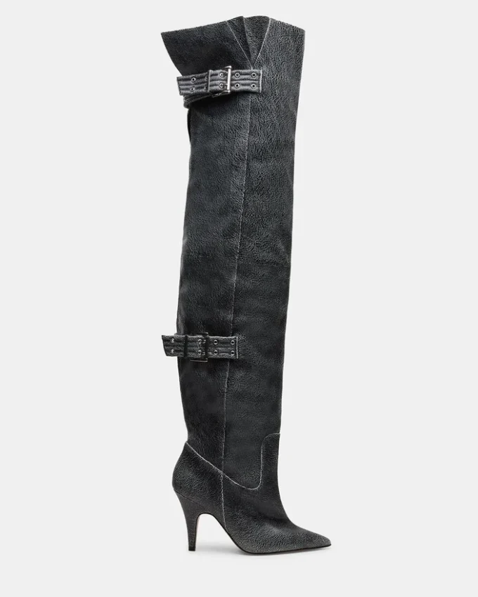 Baddie Black Distressed Baddie Black Distressed