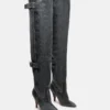 Baddie Black Distressed Baddie Black Distressed