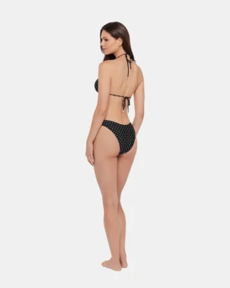 Top de bikini Darling Dot negro multicolor
