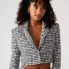 Blazer corto Rupi Negro/Blanco