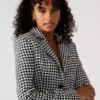 Blazer corto Rupi Negro/Blanco