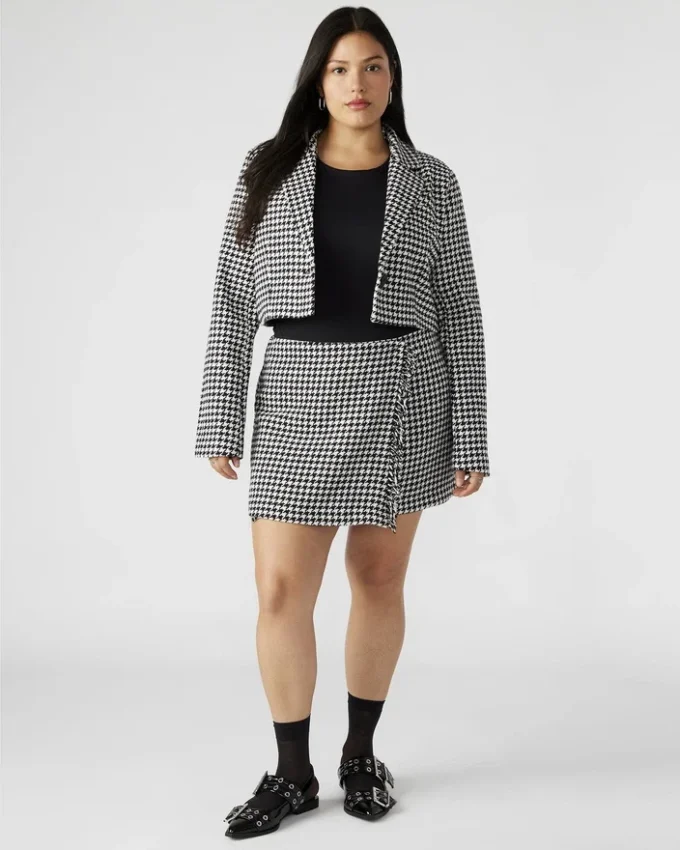Blazer corto Rupi Negro/Blanco