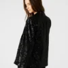 Blazer de lentejuelas Payton Negro
