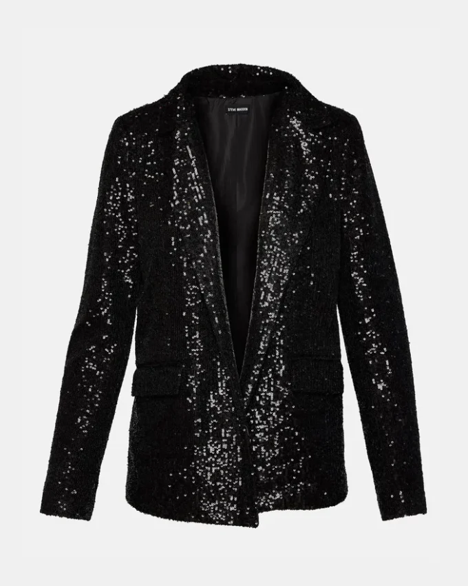 Blazer de lentejuelas Payton Negro