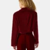 Blazer Tonia de terciopelo rojo Blazer Tonia de terciopelo rojo