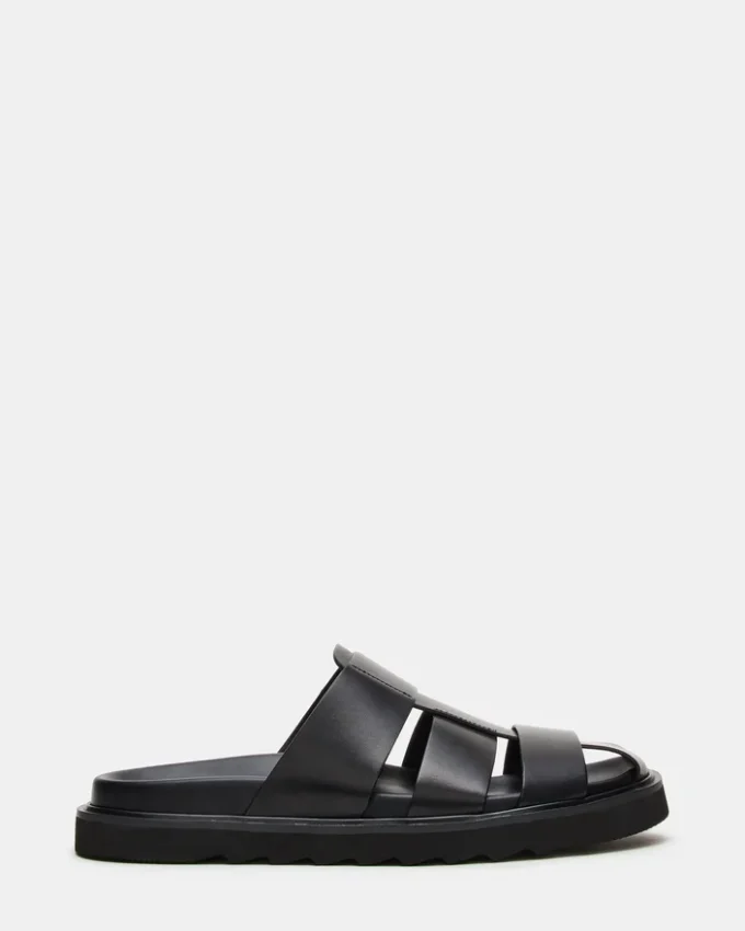 Blazet de cuero negro