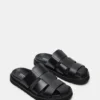 Blazet de cuero negro