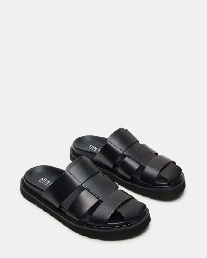 Blazet de cuero negro