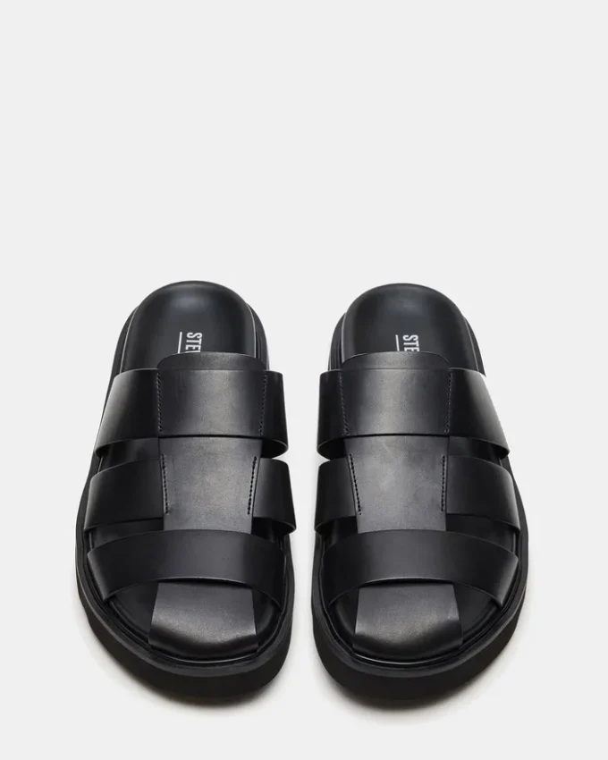 Blazet de cuero negro