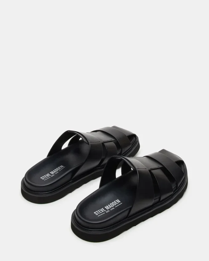 Blazet de cuero negro