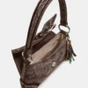 Bolso Albany de denim marrón claro Bolso Albany de denim marrón claro