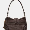 Bolso Albany de denim marrón claro Bolso Albany de denim marrón claro