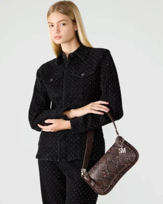 Bolso Angel marrón serpiente