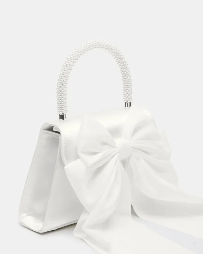 Bolso Cosette de satén blanco Bolso Cosette de satén blanco