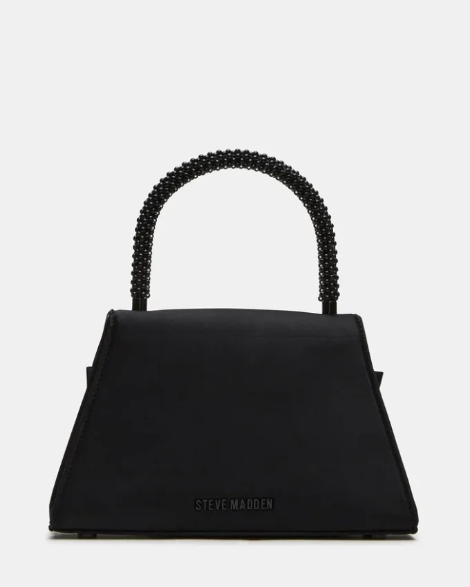 Bolso Cosette de satén negro Bolso Cosette de satén negro