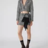 Bolso Cosette de satén negro Bolso Cosette de satén negro