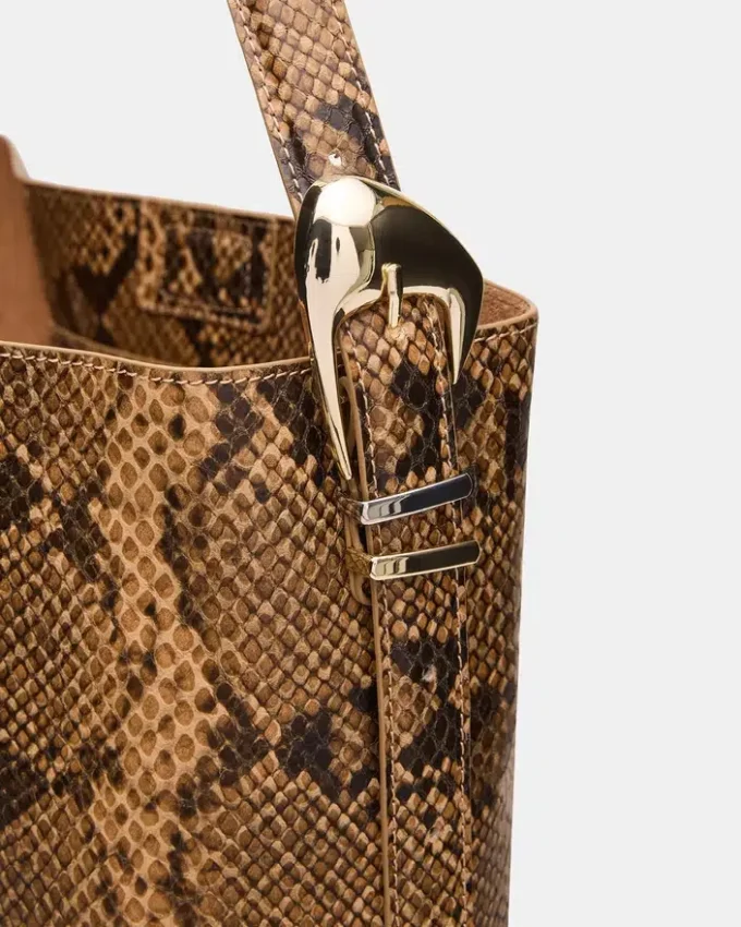 Bolso Denise con estampado marrón