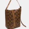 Bolso Denise con estampado marrón