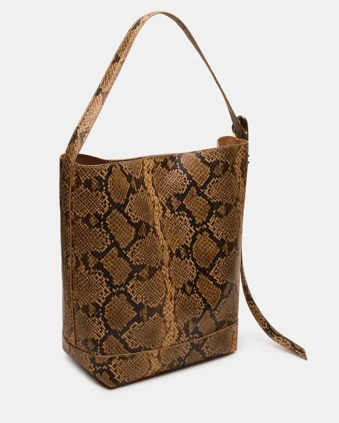 Bolso Denise con estampado marrón