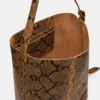 Bolso Denise con estampado marrón
