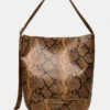 Bolso Denise con estampado marrón