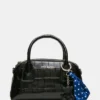 Bolso Melodie en cocodrilo negro