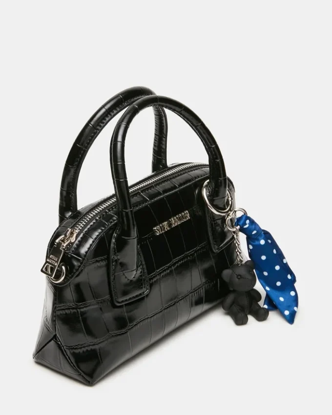 Bolso Melodie en cocodrilo negro