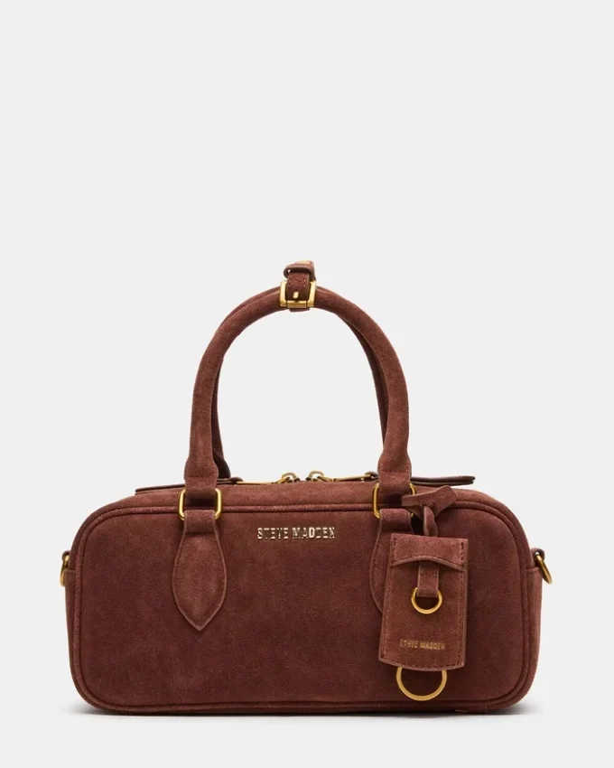 Bolso Merit de ante color castaño Bolso Merit de ante color castaño