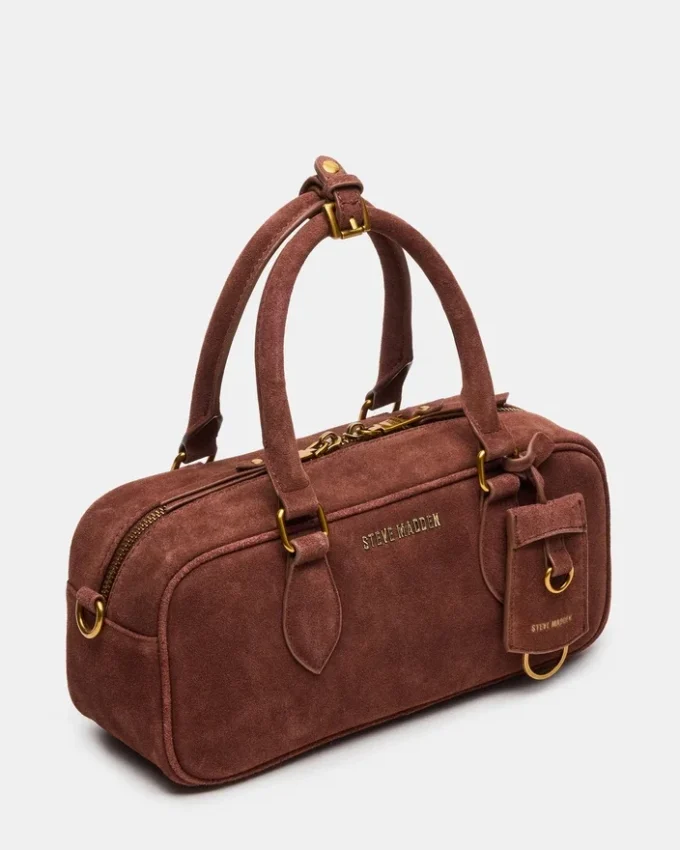 Bolso Merit de ante color castaño Bolso Merit de ante color castaño