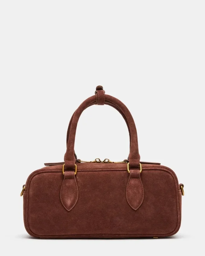 Bolso Merit de ante color castaño Bolso Merit de ante color castaño