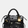 Bolso Riggs con adornos, negro desgastado Bolso Riggs con adornos, negro desgastado