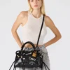 Bolso Riggs con adornos, negro desgastado Bolso Riggs con adornos, negro desgastado