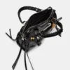 Bolso Riggs con adornos, negro desgastado Bolso Riggs con adornos, negro desgastado