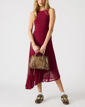 Bolso Riggs marrón desgastado