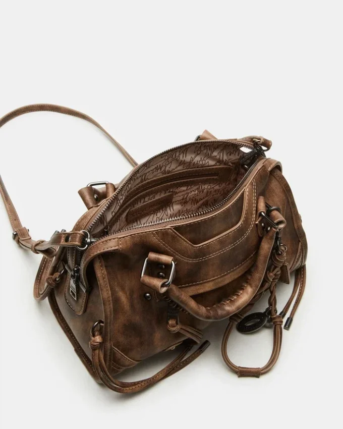 Bolso Riggs marrón desgastado Bolso Riggs marrón desgastado