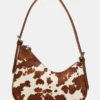 Bolso Smith con estampado de vaca marrón Bolso Smith con estampado de vaca marrón