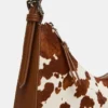 Bolso Smith con estampado de vaca marrón Bolso Smith con estampado de vaca marrón