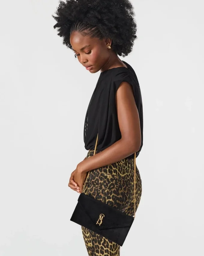 Bolso Smooth de terciopelo negro