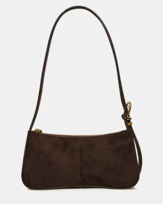 Bolso tejido Tanzie color chocolate