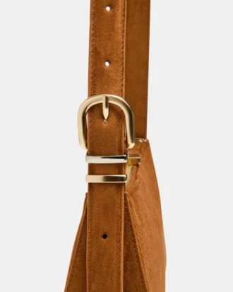 Bolso tejido Tanzie en color tabaco