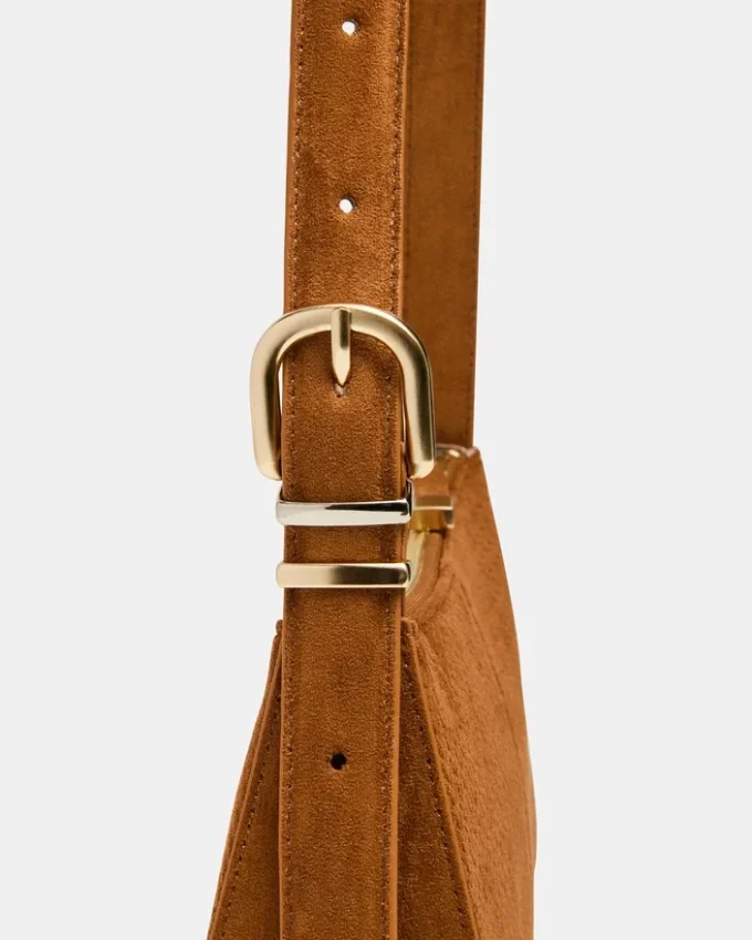 Bolso tejido Tanzie en color tabaco Bolso tejido Tanzie en color tabaco
